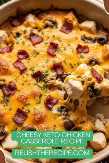 cheesy keto chicken casserole recipe