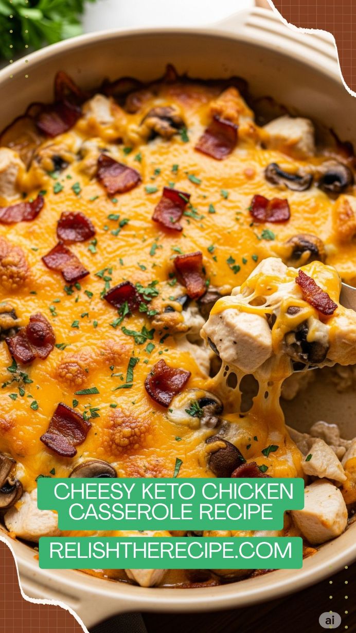 Cheesy Keto Chicken Casserole: A Flavorful Delight for Keto Casserole Recipes