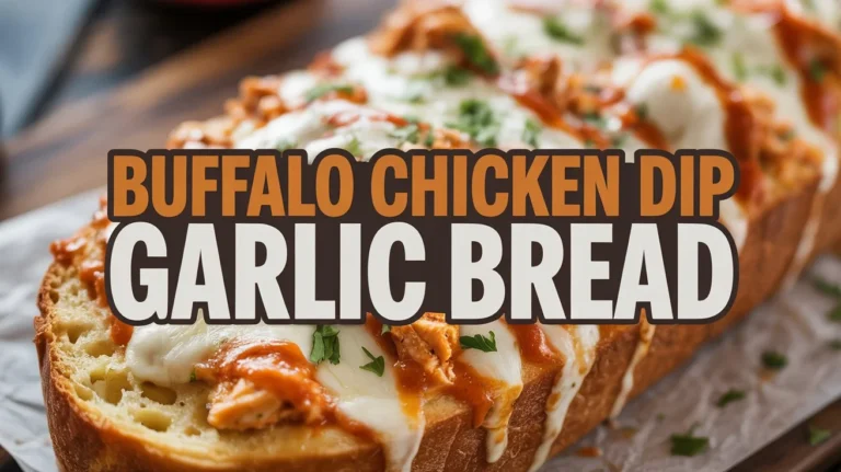 BUFFALO CHICKEN DIP GARTIC BREAD