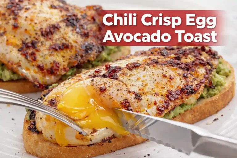 Chili Crisp Egg Avocado Toast