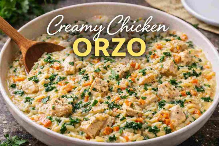 Creamy Chicken Orzo Recipe