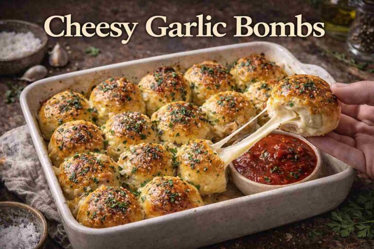 Garlic Cheese Bombs