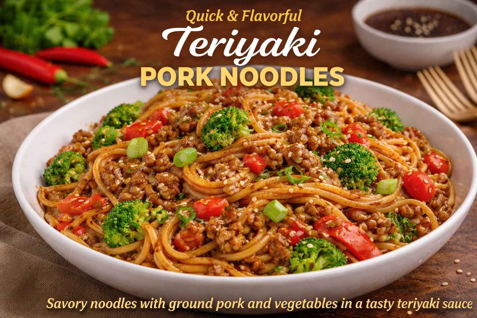 Teriyaki Pork Noodles