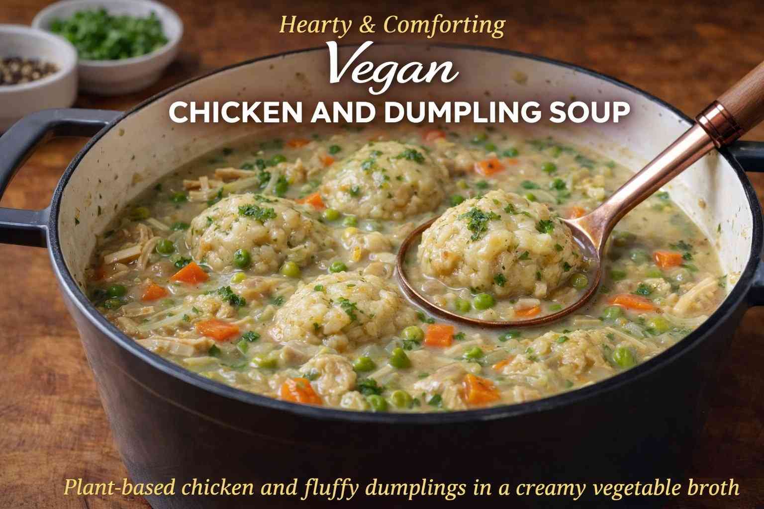 Vegan Chicken and Dumpling Soup