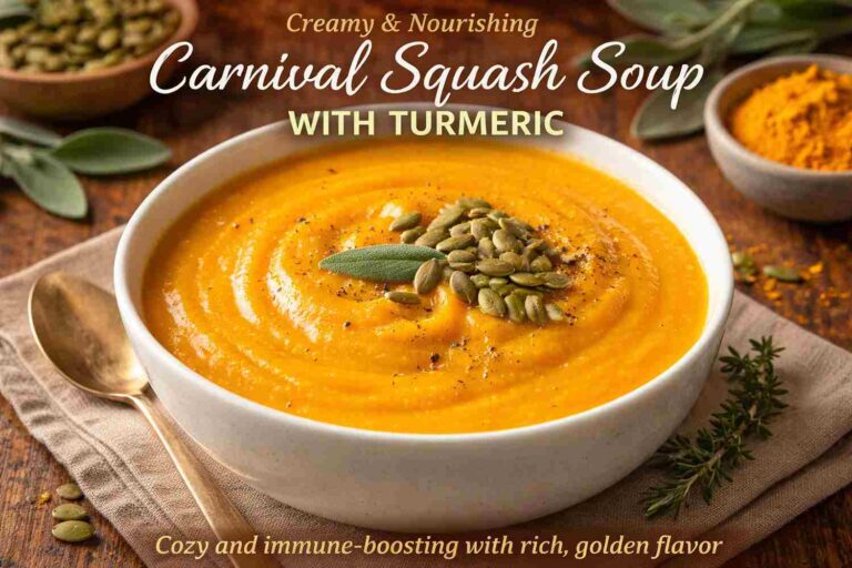 Carnival Squash Soup with Turmeric