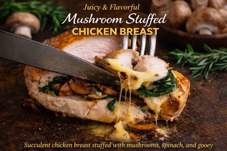 Mushroom Stuffed Chicken Breast
