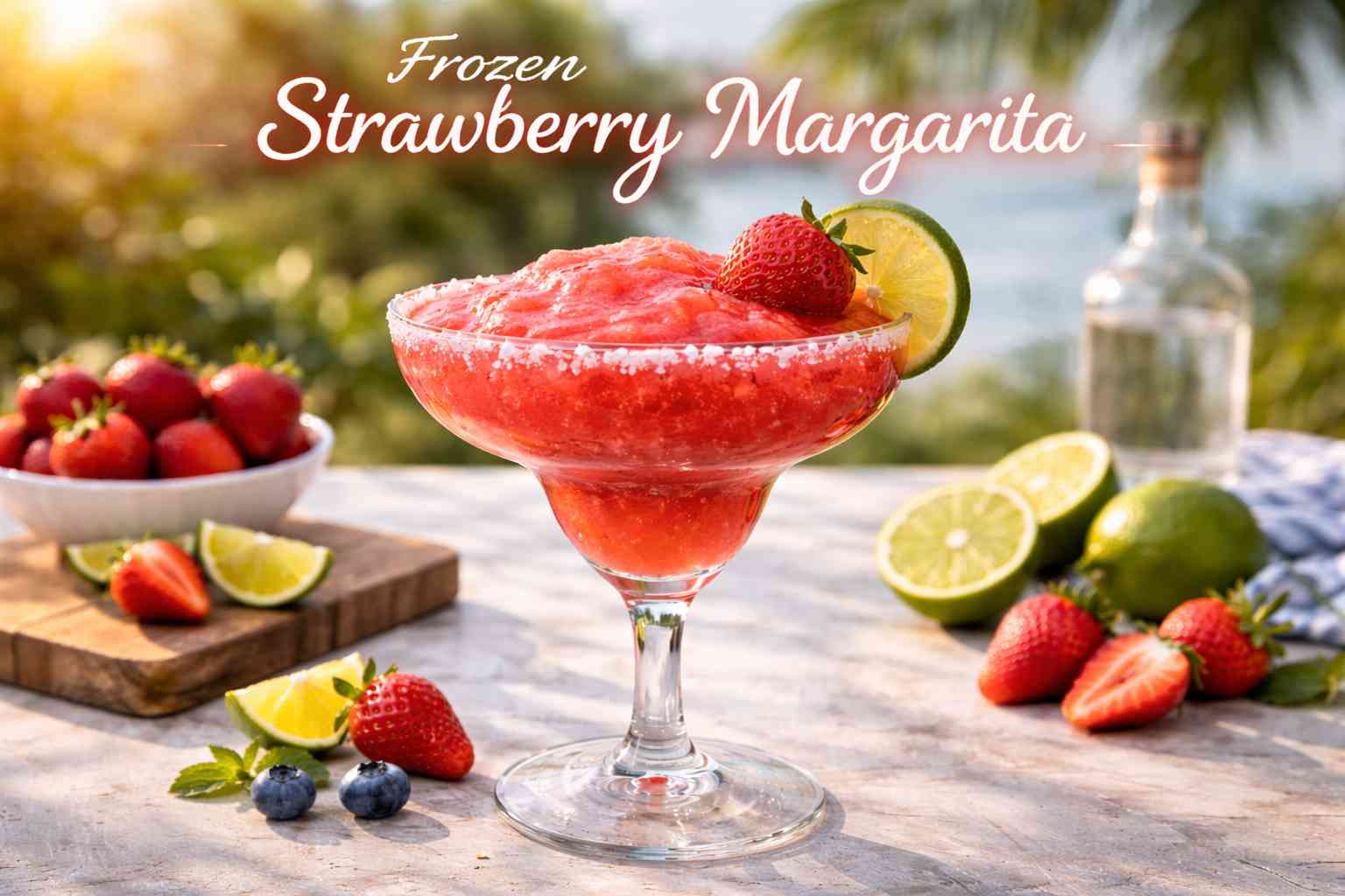 frozen strawberry margarita