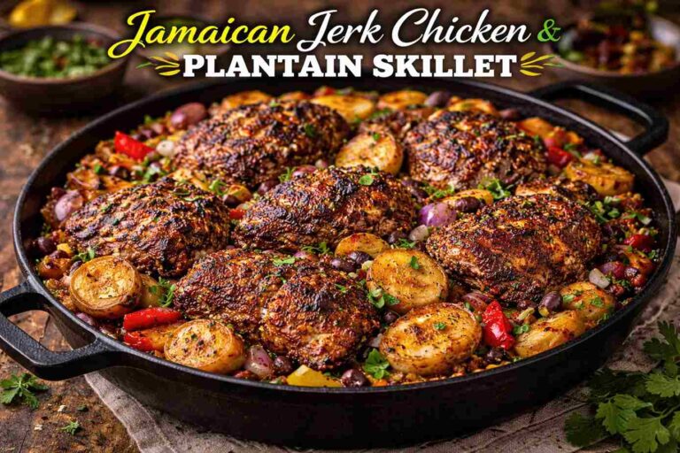 Jamaican Jerk Chicken & Plantain Skillet