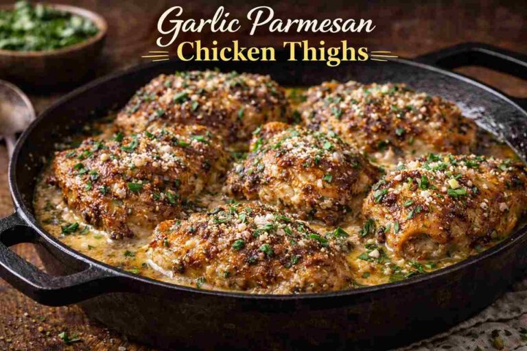 Garlic Parmesan Chicken Thighs