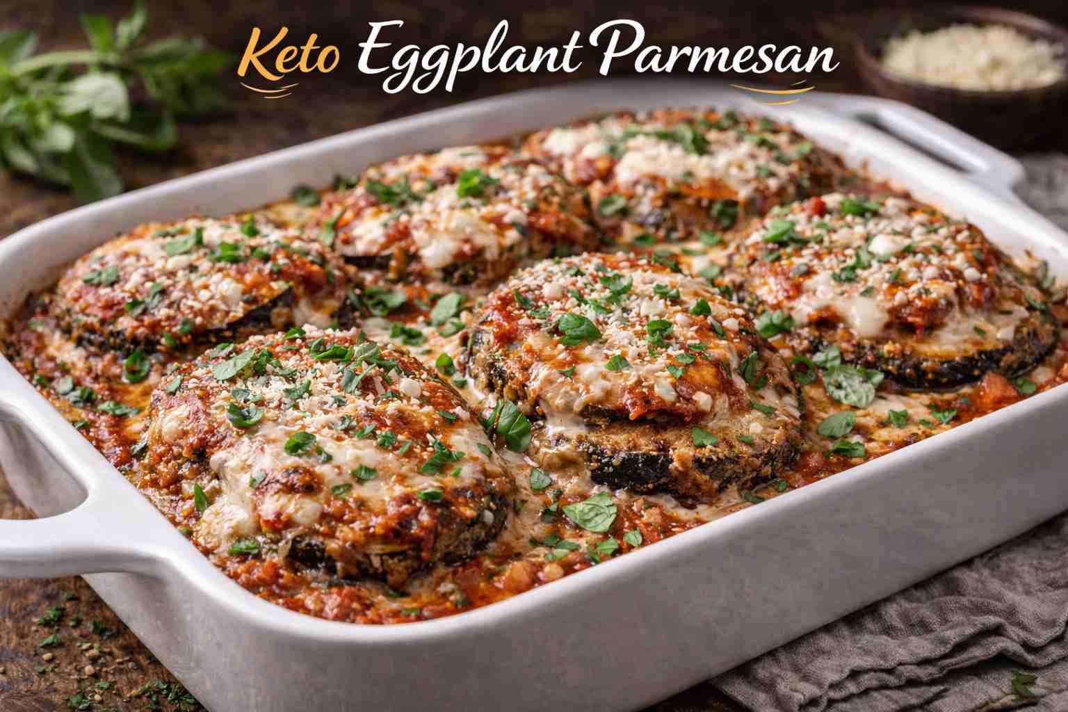 Keto Eggplant Parmesan