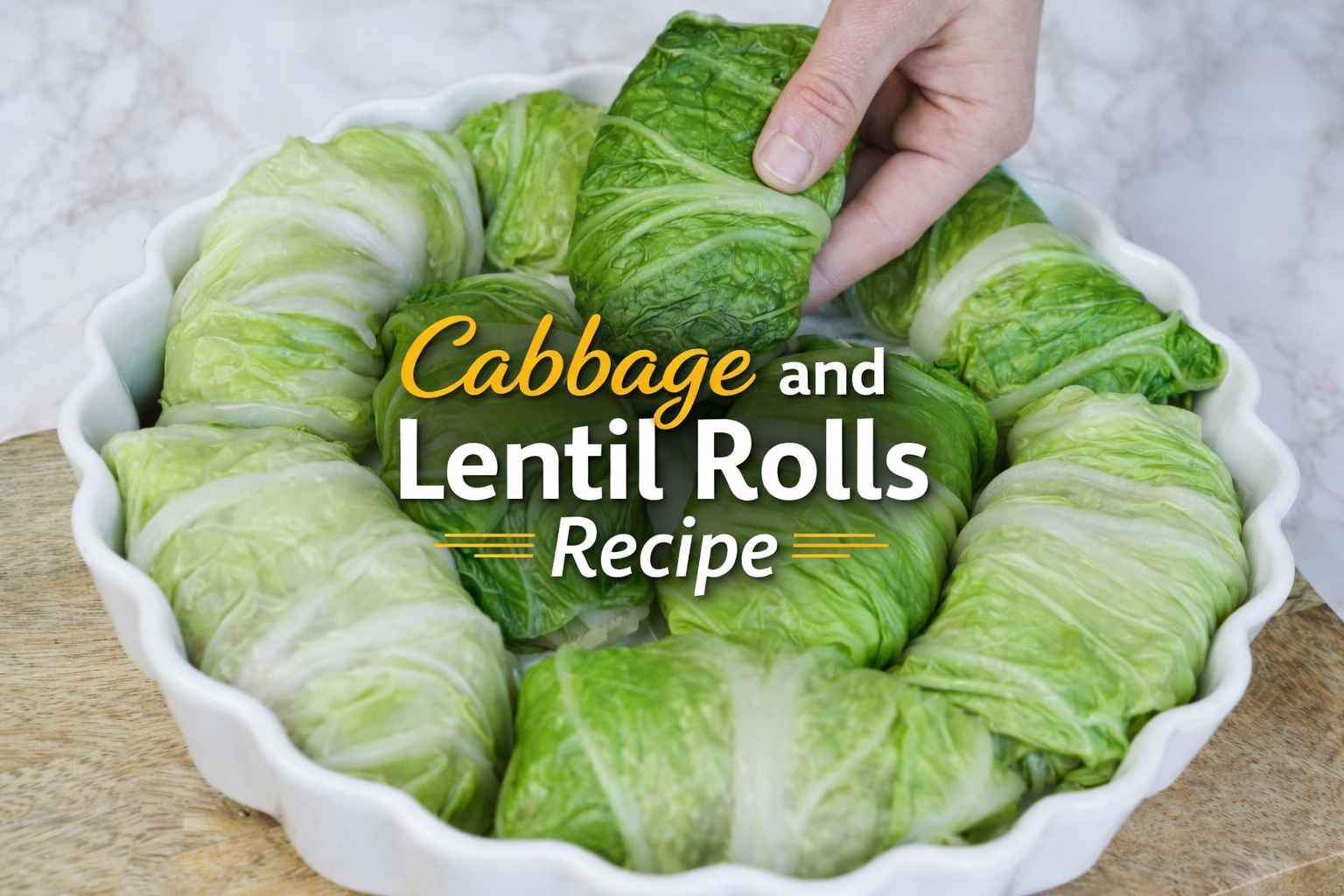 Cabbage and Lentil Rolls Recipe
