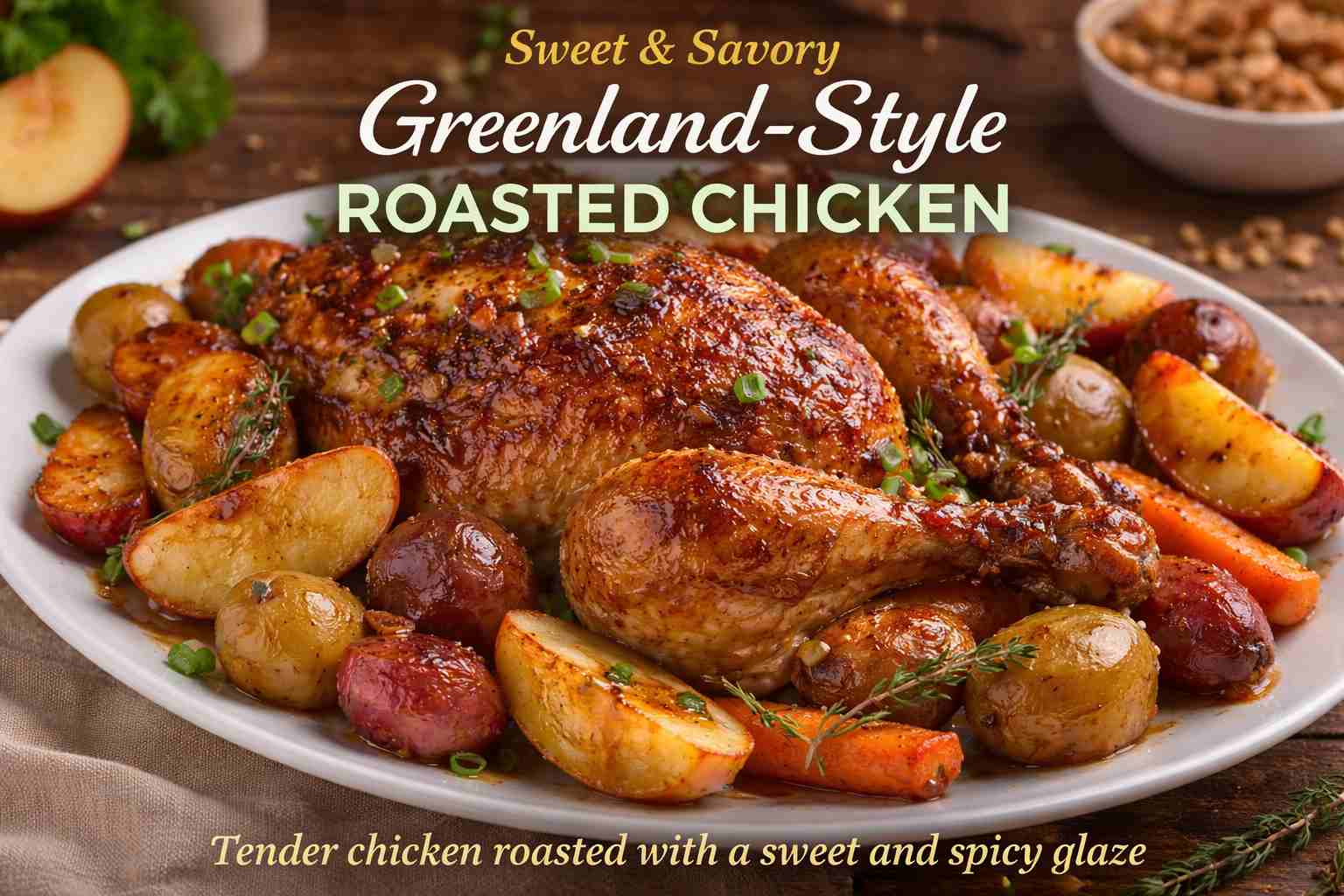 Sweet & Savory Greenland-Style Roasted Chicken