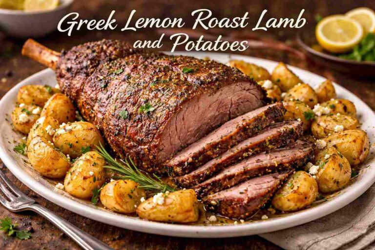Greek Lemon Roast Lamb and Potatoes