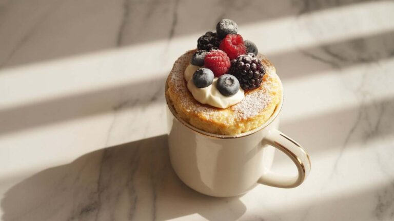 10-Min Microwave Berry Mug Cake