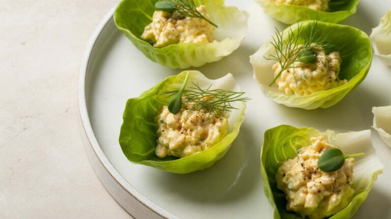 5-Min Keto Egg Salad Lettuce Wraps