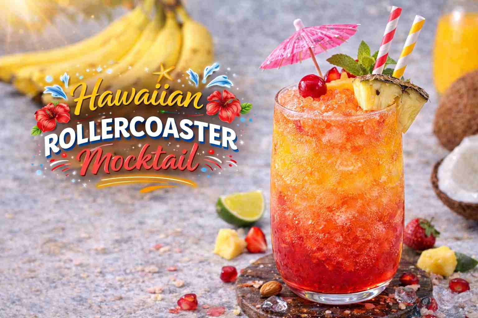 Hawaiian Rollercoaster Mocktail