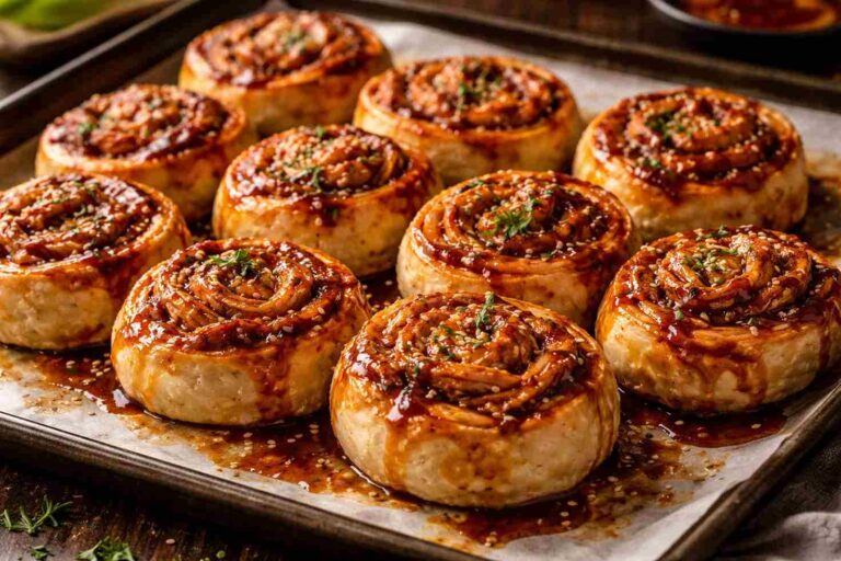 BBQ Pulled Pork Pinwheels – Easy, Saucy, Crowd-Pleasing Bites