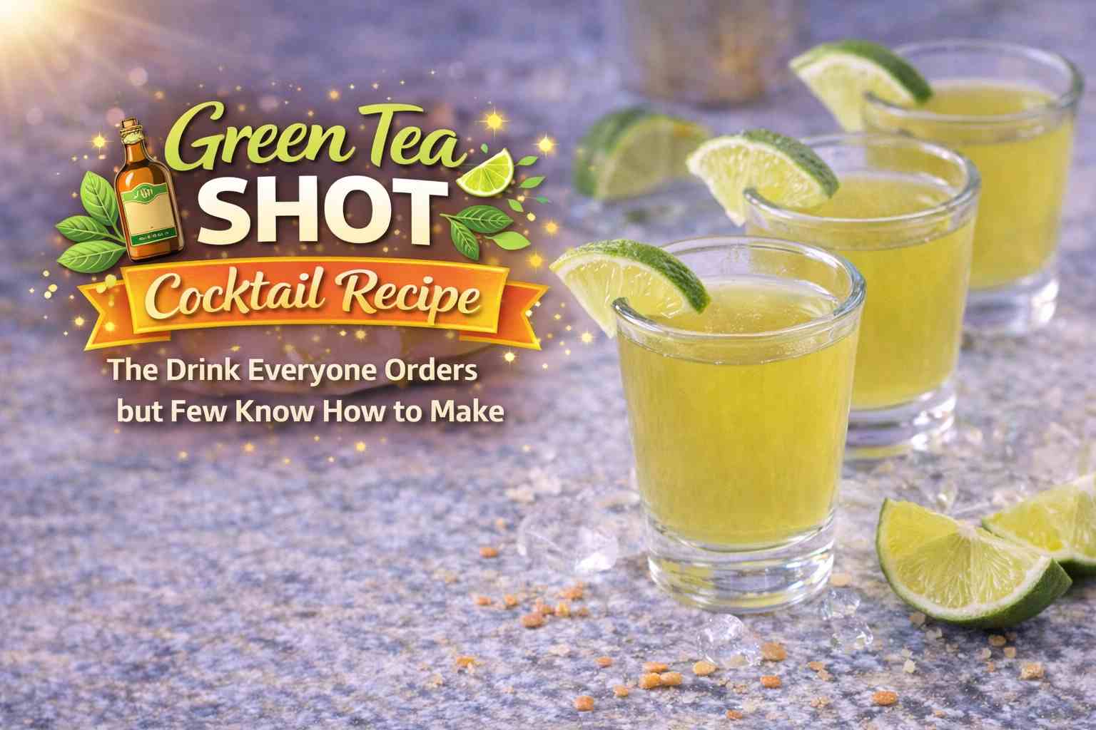 Green Tea Shot Cocktail