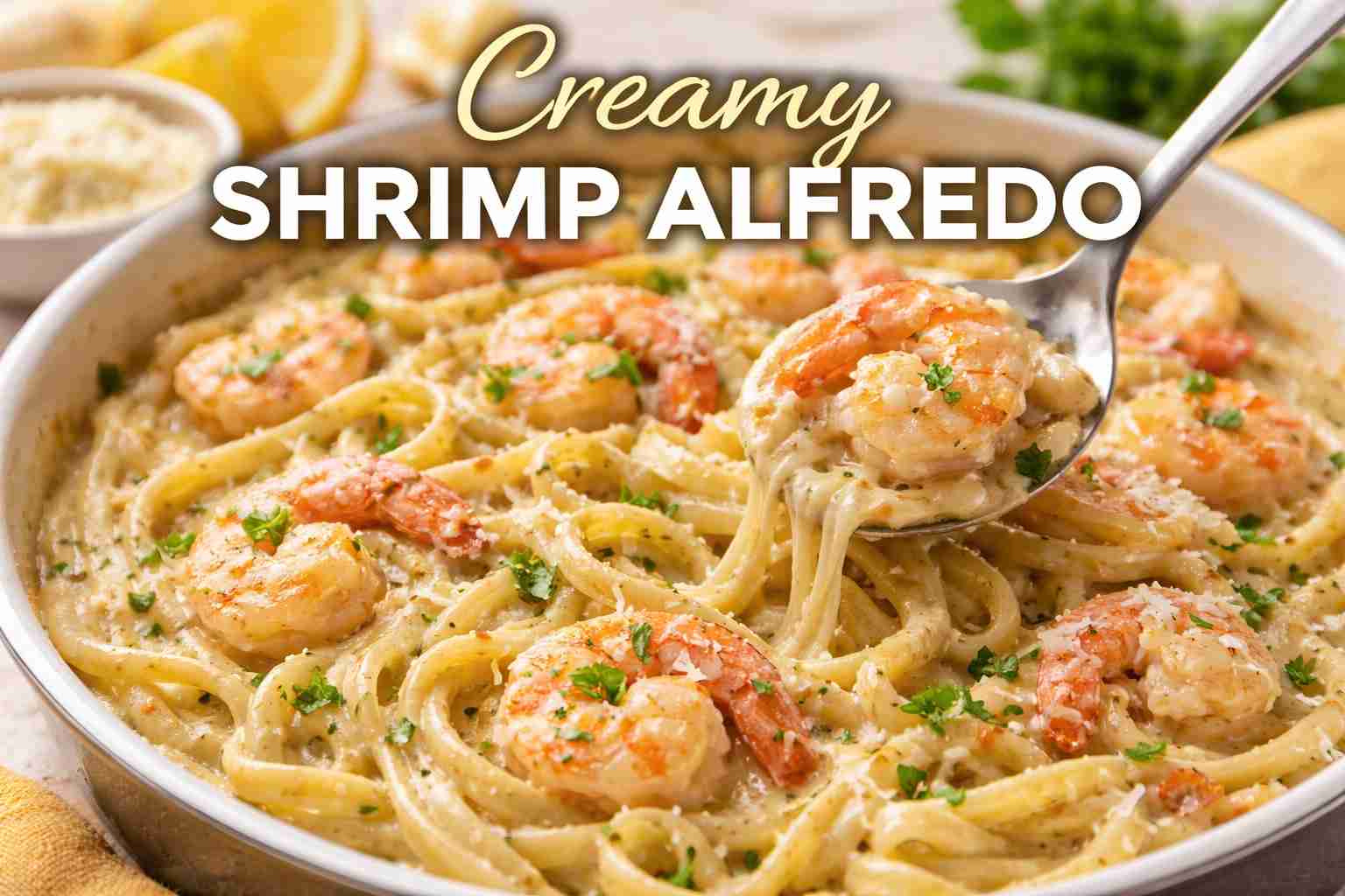 Creamy Shrimp Alfredo