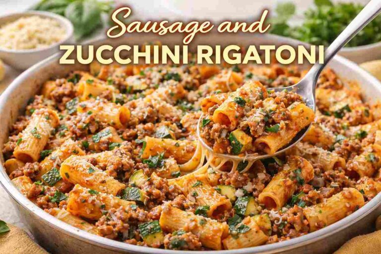 Sausage and Zucchini Rigatoni