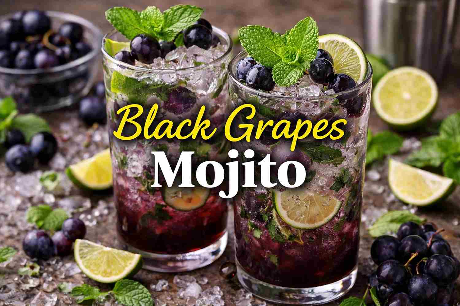 Black Grapes Mojito