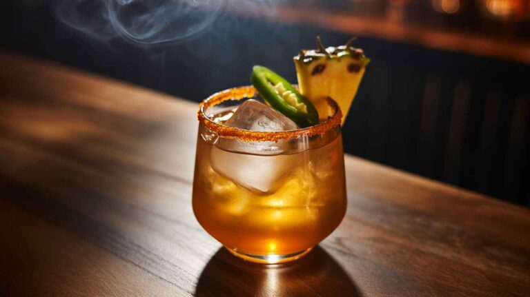 Refreshing Spicy Charred Pineapple Mezcal Margarita: The Ultimate Summer Cocktail