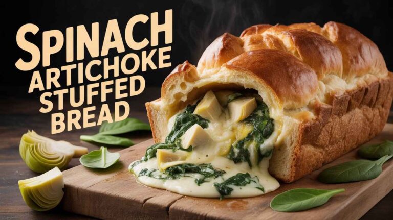 Spinach Artichoke Stuffed Bread: Cheesy Pull-Apart Magic