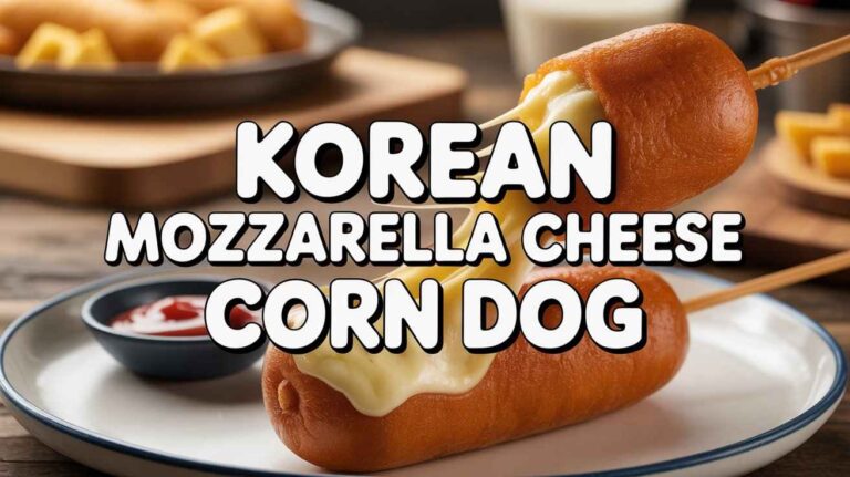 Korean Mozzarella Cheese Corn Dog