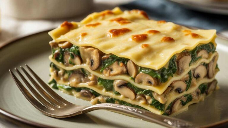 Mushroom and Spinach Lasagna with Bechamel Sauce — The Vegetarian Bake That Wins Over Everyone at the Table