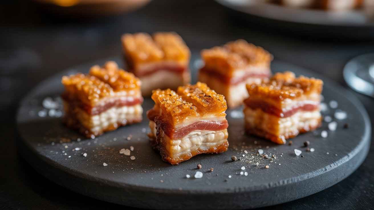 Keto Crispy Carnivore Pork Belly with crackling skin and juicy, tender meat—an indulgent low-carb dish perfect for carnivore and keto diets.