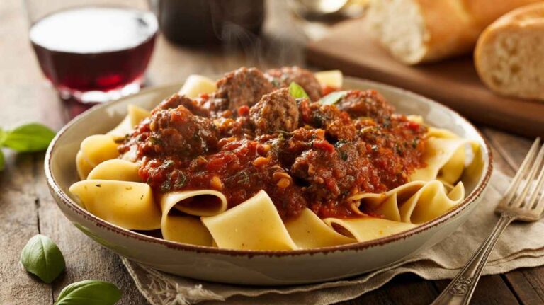 Italian Sausage and Lamb Ragu