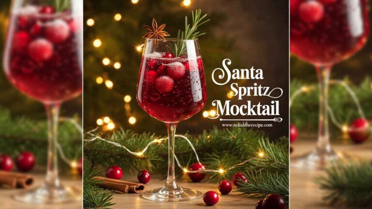 Santa Spritz Mocktail: The Easiest 2-Minute Festive Christmas Drink