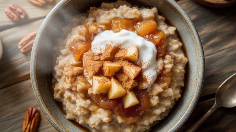 Healthy Apple Cinnamon Steel-Cut Oats | Slow-Cooker & Vegan-Friendly