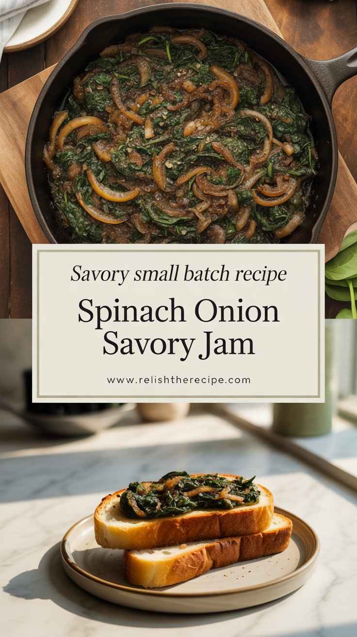 Spinach Onion Savory Jam
