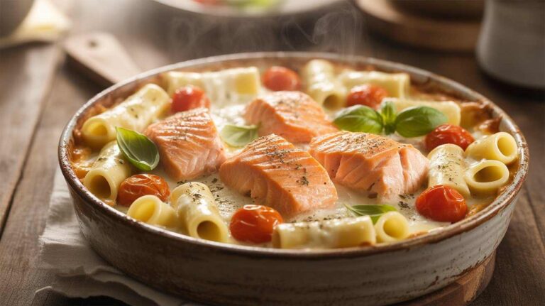 Salmon Boursin Pasta — The One-Pan Baked Dinner That Feels Like a Cheat Code