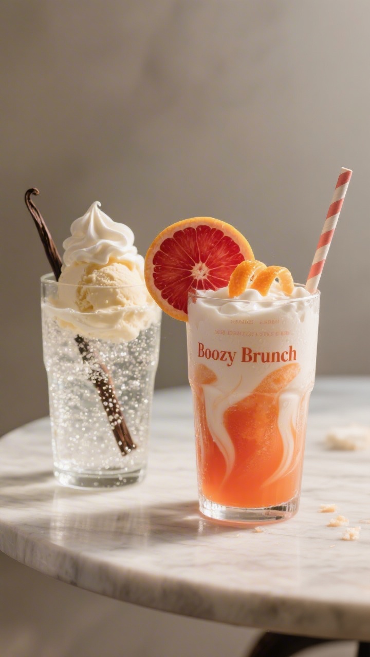 Final presentation glamour: Restaurant-quality hero shot at a 45-degree angle of two variations side