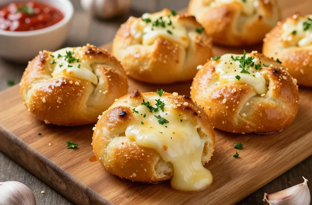 Mozzarella Stuffed Garlic Knots Worth Every Bite