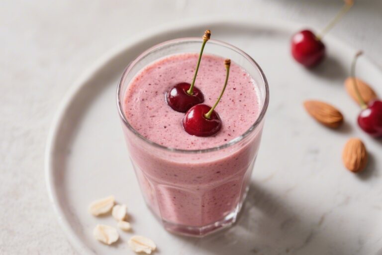 Cherry Almond Protein Smoothie – A Creamy, Energizing Blend