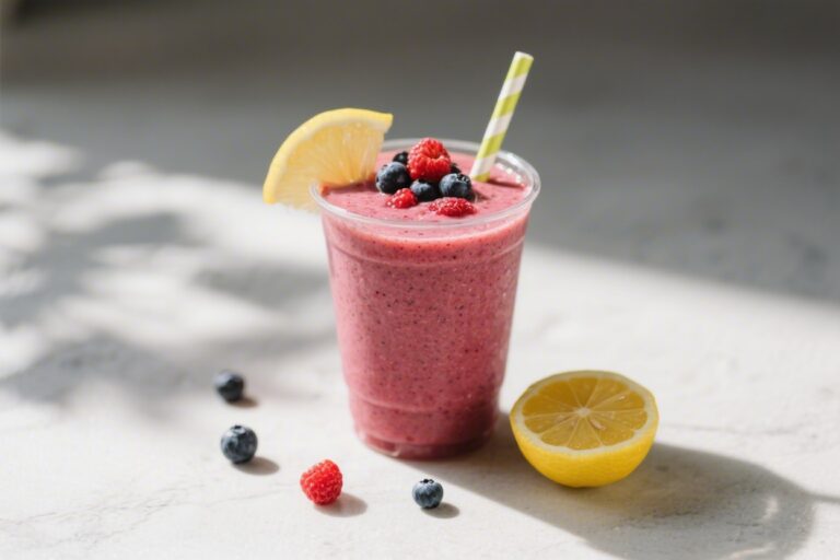 Lemon Berry Smoothie – Bright, Refreshing, and Ready in Minutes