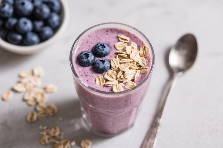 Blueberry Oat Smoothie – A Creamy, Energizing Breakfast