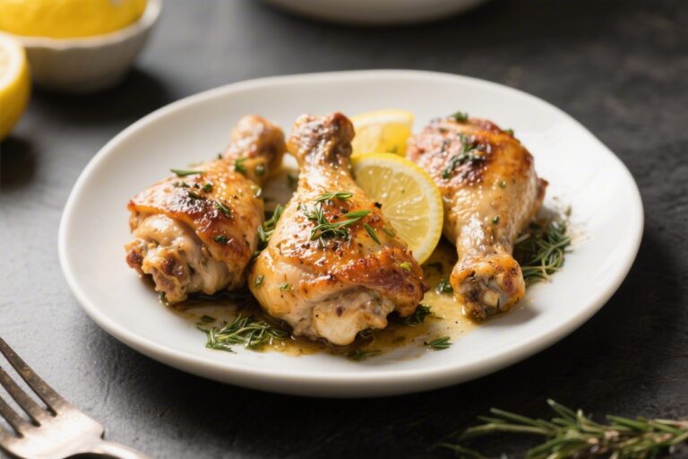 Lemon Herb Roasted Chicken Thighs – Bright, Juicy, and Weeknight Easy