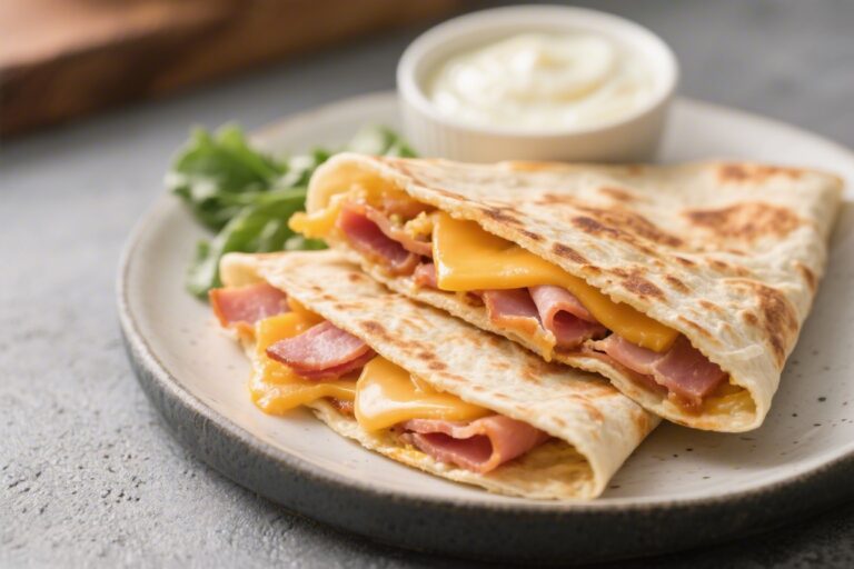 15-Min Ham and Cheese Breakfast Quesadilla – Fast, Comforting, and Satisfying