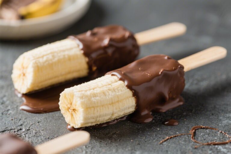 Quick Chocolate-Dipped Frozen Banana Pops – A Fast, Fun Treat