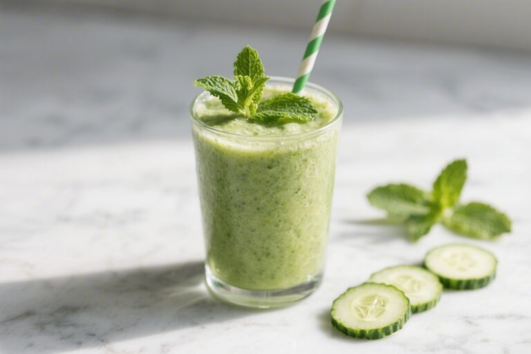 Cucumber Mint Detox Smoothie
