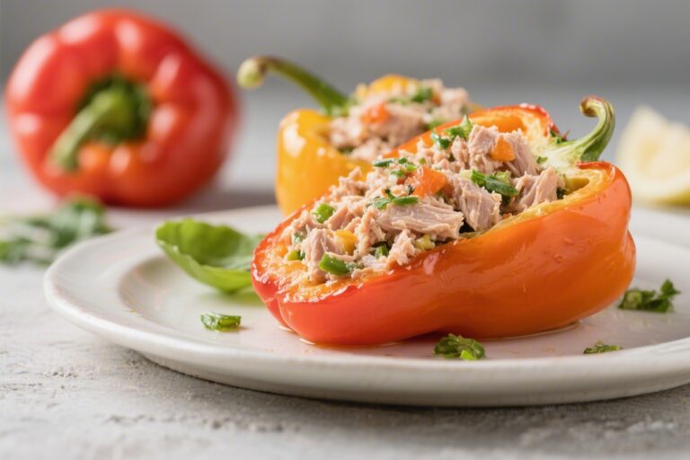 Quick Keto Tuna-Stuffed Bell Peppers – A Fast, Flavorful Low-Carb Dinner