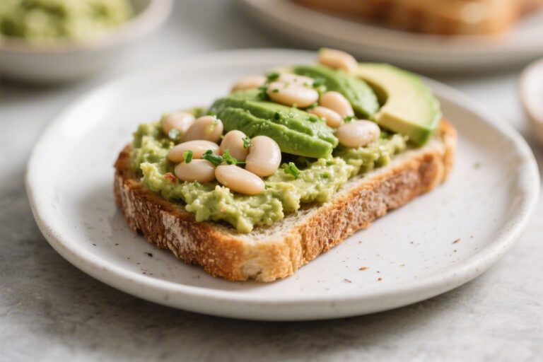 5-Min Avocado and White Bean Smash Toast – Fast, Fresh, and Satisfying