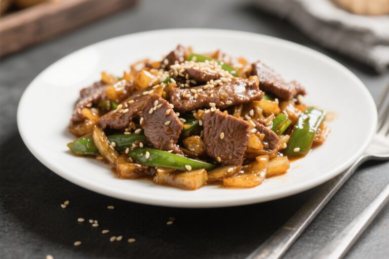Quick Sesame Ginger Beef Stir-Fry – Fast, Flavorful, and Weeknight-Friendly