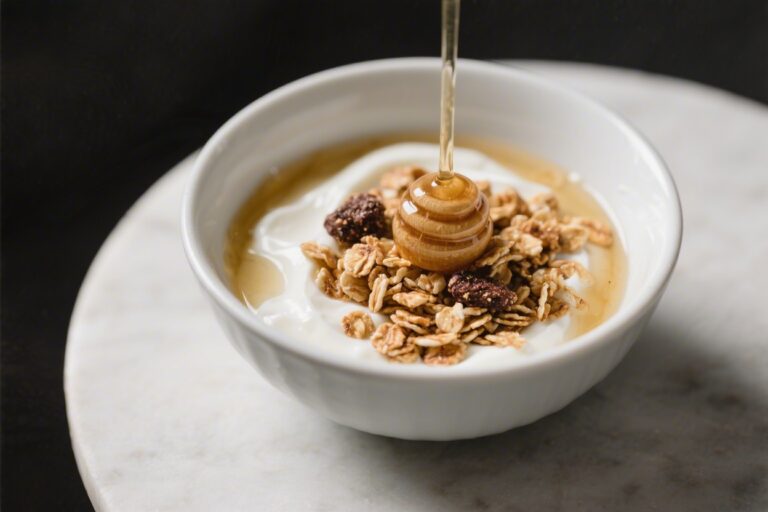 5-Min Greek Yogurt Granola Bowl with Honey – Simple, Creamy, and Satisfying