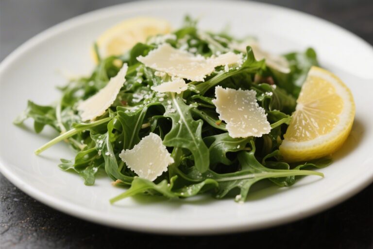 5-Min Arugula Salad With Shaved Parmesan and Lemon – Bright, Peppery, and Effortless