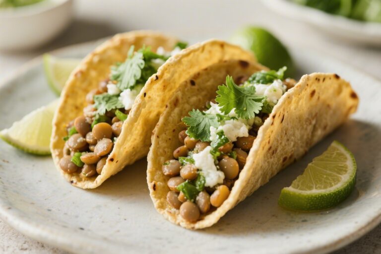 Cilantro Lime Lentil Tacos – Fresh, Bright, and Weeknight-Easy